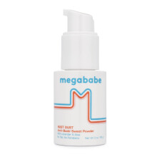 Megababe Sweat Absorbing Body Powder - Bust Dust with Applicator Pump Talc-Free, All Natural 3 oz