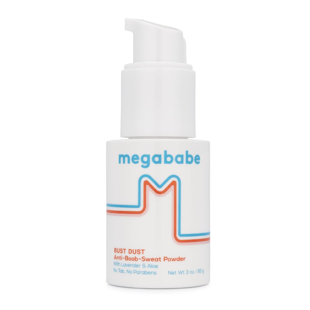Megababe Bust Dust, Talc-Free Sweat Absorbing Powder w/ Pump, 3 oz - Image 3