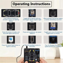 Automobile Electronic Control DIY Fun Practical Training Welding Practice Board, Student Maker Teaching Experimental