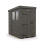 4x7 Pent Composite Shed Tanalised (Single Door, With Windows) 2