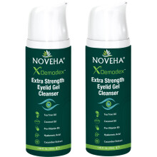 NOVEHA Gel Nettoyant Extra Fort Pour Paupières - Demodex, MGD, Yeux Secs avec Pro-Vitamine B5