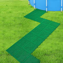 20 Piezas de Alfombrilla de Drenaje para Piscina, 10.3" x 10.3" Pasarelas Elevadas, Mat para Piscina