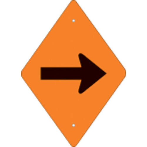 Voss Signs Flecha Horizontal Reflectante Naranja de Plástico