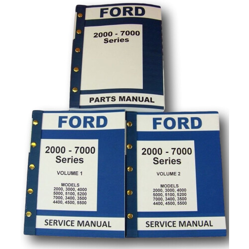 Handleiding Set voor Ford 2000 3000 4000 5000 7000 Series Tractor Service