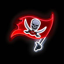 FOCO Tampa Bay Buccaneers NFL Team Logo LED Neon Licht Sign