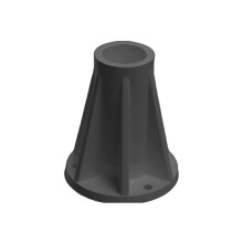 Dos bases de montaje Saftron de 6" (Negro)