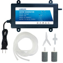 LAMUDO Generatore di Ozono con Pietre d'Aria per Bagni Caldi e Freddi, Ozonatore SPA Portatile 1000mg/h