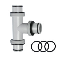 Conector de Manguera de Piscina, Adaptador en T de 1.5" a 1.5" para Filtros