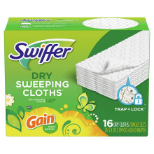 Swiffer Sweeper Ricambi Panni Asciutti Multi Superficie, Gain, 16 Pezzi (Confezione Variabile)