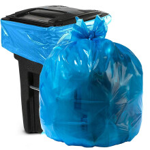 Sacs poubelle bleus Aluf Plastics 95-96 gallons - (Paquet de 32) - 2,0 MIL - Sacs pour déchets ou recyclage