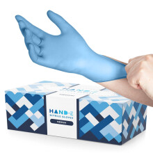 Gants Jetables Nitrile Bleus Medium 200 Comptes - Sans Latex, Exam Médical, Sans Poudre, Alimentaire