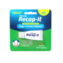 Dentemp Recap-It Kit Riparazione Corona - Cemento Dentale Temporaneo per Corone