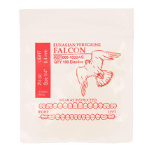 Elastici American Orthodontics Wildlife Falcon | Leggeri, 2.5 O, 1/4" Size, 100 Confezioni per Scatola, 10.000 Totali | Made in USA