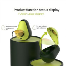 Popular New Cats Toy Avocado Shaped Multifunctional Mint Leaked Roly- Toy Cats Toy