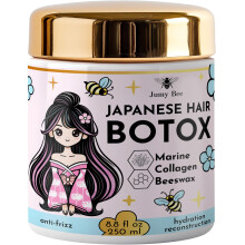 Keratin Hårmask Japansk Botox - Kollagen & Keratinbehandling med Bivax & Havsalger 8.8 oz - Intensiv Återfuktning