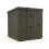 5x6 Pent Composite Shed Tanalised (Single Door, No Windows) 2