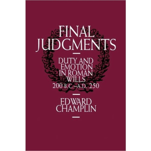 Final Judgments by Edward Champlin Hardcover Book