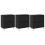 VidaXL vidaXL Sideboards 3 pcs Black Oak 2