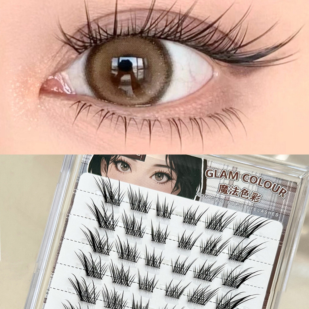 Dcph-Clothing Natural Light Self-Adhesive Lash Clusters For Women