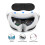 For Meta Quest 3 Protective Cover Handle Controller Grips,Front Shell Headset Cover and Face Cover,VR Accessories-White 2