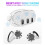 For Meta Quest 3 Protective Cover Handle Controller Grips,Front Shell Headset Cover and Face Cover,VR Accessories-White 5
