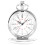 2X Pocket Watch, Metal Strap, Silver 2
