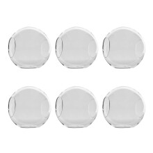 WGV Planter Terrarium Bulk, 6" Diameter x 6" Height, Clear Round Glass Vase with 2 Openings