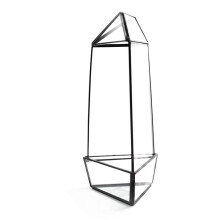 WGV Geometrisk Terrarium, Bredd 4", Höjd 11.5", Klar DIY Sukulentplanterare