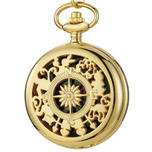 Golden New Compass, Outdoor Mountain Climbing Classic Style, Flip Compass Pocket Watch