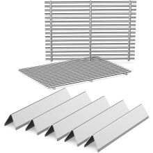 Spirit Grill Vervangonderdelen voor Weber Spirit, 17.5" Grillroosters 15.3" Flavorizer Bars voor Spirit 300 & GS4 II 300