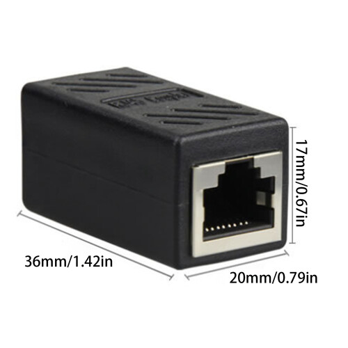 RJ45 8-poliger Ethernet-Inline-Koppler-Adapter für schnelle 1