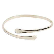 Punk Coiled Einstellbare Spirale Oberarm Manschette-Silber