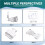Garage Door Bracket for Ring Alarm Contact Sensor 2nd Gen, Compatible for Ring Accessory (2Pack, Sensor Not Included) 6