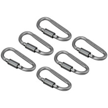 6-Stück D-Ring Aus Aluminiumlegierung Karabiner Leicht Aber Stark
