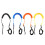 Surfing SUP Leashes Coiled Surfboard Ankle Strap Surfing-Gelb 2