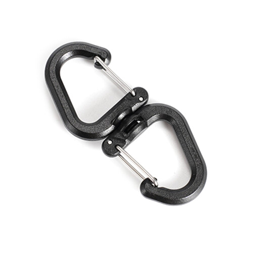 Mousqueton pour sacs à dos avec pivot à 360 degrés,-petit