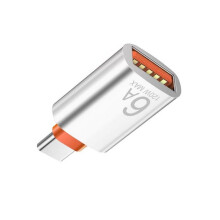 speed USB 3.0 To Type C Conversion & 6A Quick Charges-Silver