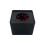 Square Shaped Microphone Flag Station ABS Plastic Logos-Black 1