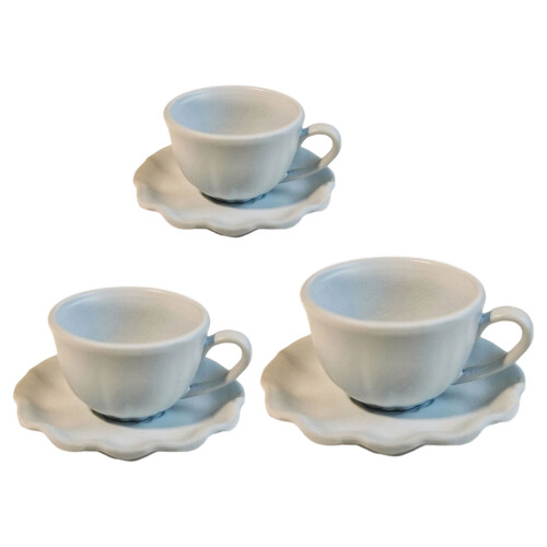 Miniatur-Kaffeetasse, Untertasse, Legierung,-MoonlightBlue 1