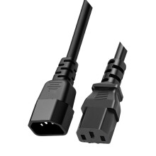 Câble d'alimentation 18AWG IEC C13 C14 pour application-1,5m
