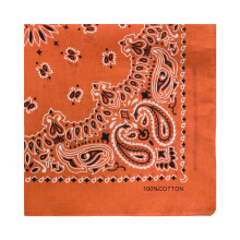 Bandanas en coton, écharpe d'extérieur, respirant,-Orange