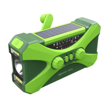 Radio Awaryjne na Energię Słoneczną 10000 MAh, Korba Ręczna, AM/FM/NOAA, Alert SOS, Latarka, Lampa do Czytania, Ładowarka do Telefonu A