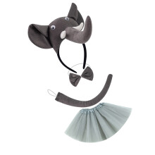Ensemble de costumes d'éléphant pour enfants,-El tridimensionnel