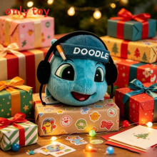 (Blue Fish) Arkey And Doodle Stuffed Doll With Plush Fabric For Children And Bedroom Fans Decor