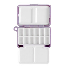 Watercolor Paint Palette 12 Well Folding Paint Case-Purple