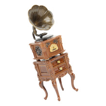 Miniature Gramophone Dollhouses Item for Fans of Classical