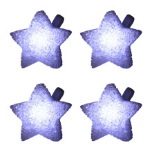 4Pieces Handheld Glowing Star Stage Property-White white light