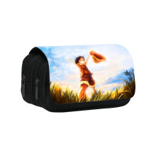 (11) One Pattern Piece Double Layer Flip Cover Student Stationery Pencil Storage Bag