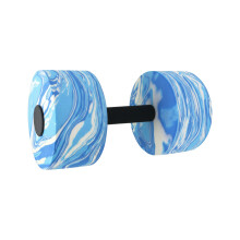 (Blue White) Adjustable Floating Dumbbells for Swim & Yoga