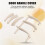 Door Pull Handle Kit for  Octavia 2007-2014 Inner Door Trim Grab Cover Accessories Beige 6